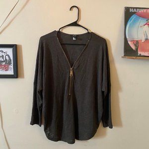 Alfani Long Sleeve Half Zip